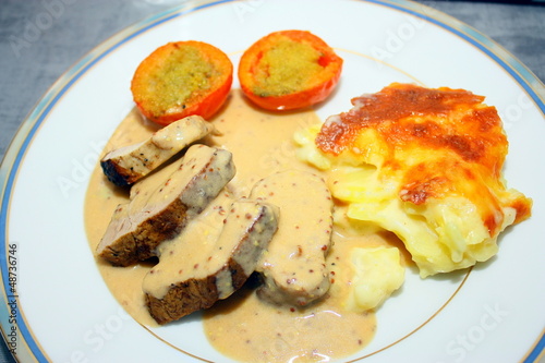 Photo: filet mignon de porc à la moutarde filet mignon de porc à la moutarde