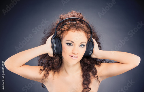 Photo: Portrait of sexy Female Deejay Portrait of sexy Female Deejay