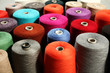 Photo: closeup of colorful threads closeup of colorful threads