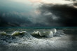 View of storm seascape