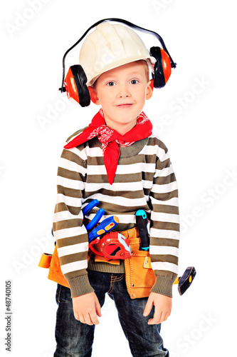 Photo: tired builder tired builder