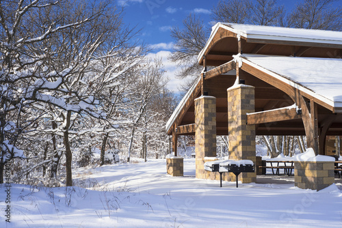 Photo: pavillion in winter pavillion in winter