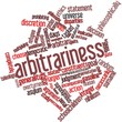 Word cloud for Arbitrariness