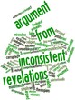 Word cloud for Argument from inconsistent revelations