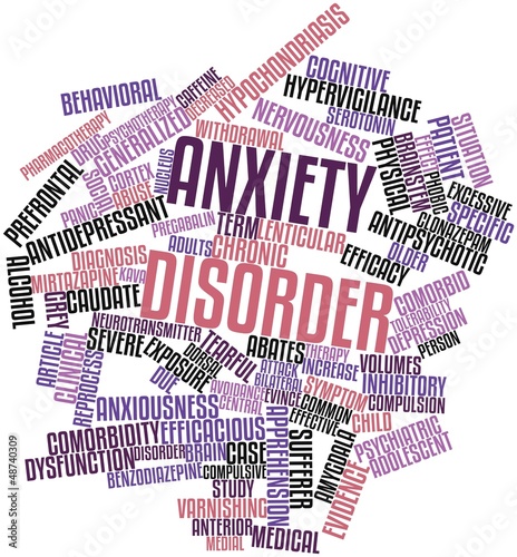 Illustration: Word cloud for Anxiety disorder Word cloud for Anxiety disorder