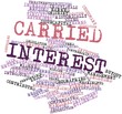 Word cloud for Carried interest