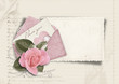 Illustration: Beautiful love card. Retro postcard for Valentine Beautiful love card. Retro postcard for Valentine