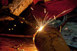 Gas cutting steel pipe