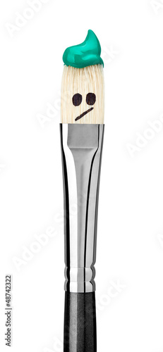 Photo: paint brush art and craft paint brush art and craft
