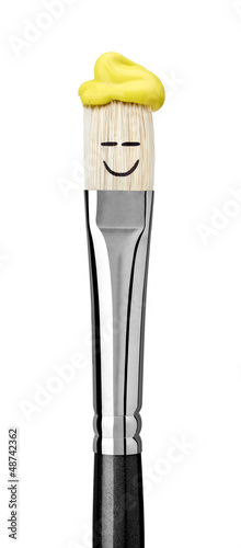 Photo: paint brush art and craft paint brush art and craft