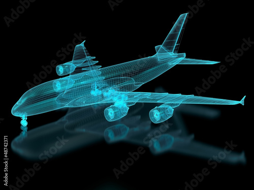 Illustration: Commercial Aircraft Mesh Commercial Aircraft Mesh