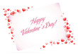 Happy Valentine's Day Card with Hearts