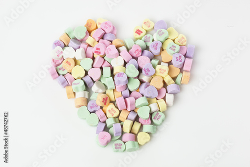Photo: Colorful Conversation Hearts Candy Colorful Conversation Hearts Candy