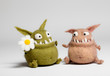 Felted Toy Mosters in Love