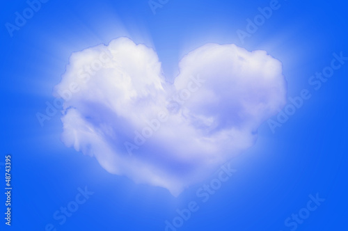 Photo: Heart shaped cloud Heart shaped cloud