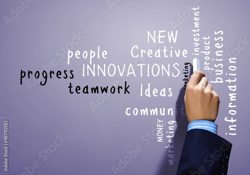 Photo: group of strategy related words group of strategy related words