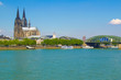 canvas print picture - Koeln panorama