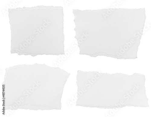 Photo: white paper ripped message background white paper ripped message background