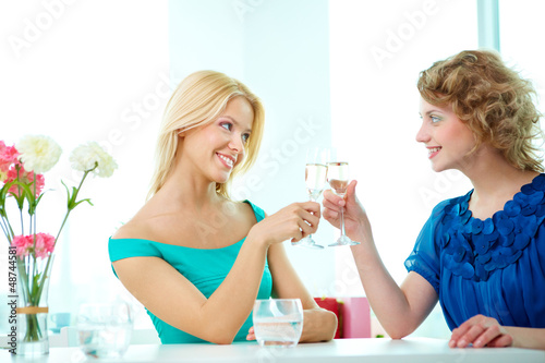 Photo: Girls toasting Girls toasting