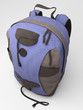 Illustration: Blue travel backpack Blue travel backpack