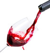 Rotwein in Glas einschenken