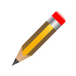 Pencil yellow with faces.