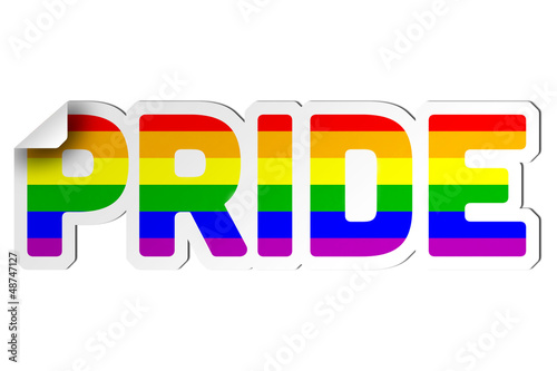 Illustration: Gay Pride Sticker Gay Pride Sticker