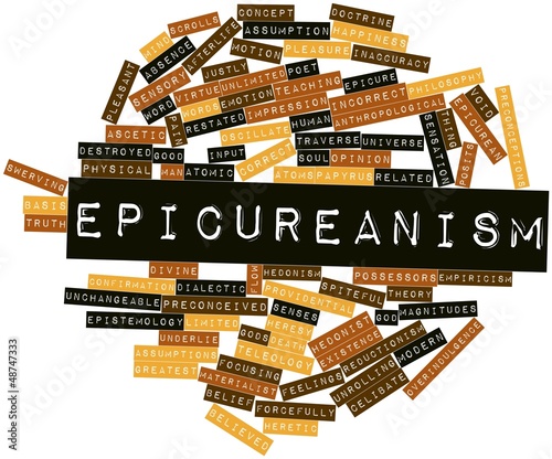 Illustration: Word cloud for Epicureanism Word cloud for Epicureanism