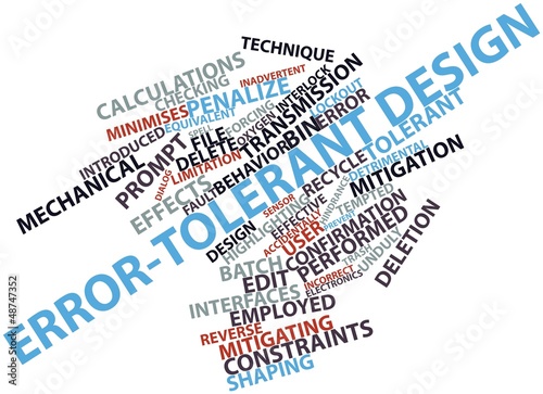 Illustration: Word cloud for Error-tolerant design Word cloud for Error-tolerant design