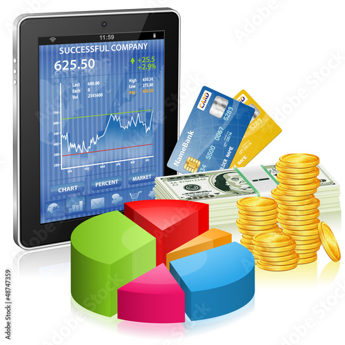 Vector: Financial Concept - Make Money on the Internet Financial Concept - Make Money on the Internet