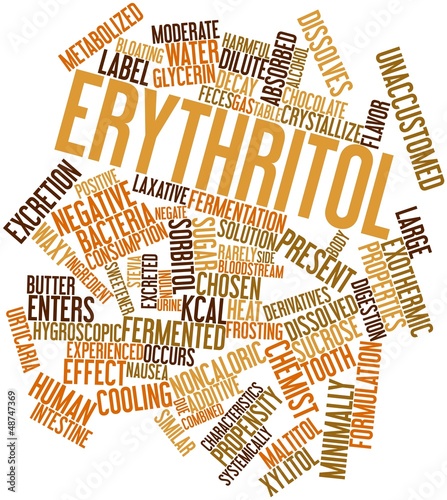 Illustration: Word cloud for Erythritol Word cloud for Erythritol