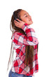 young black woman listen music young black woman listen music