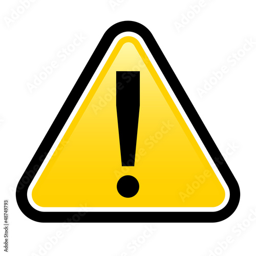 Vector: Danger warning sign Danger warning sign