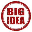 Grunge Stempel rot rund BIG IDEA