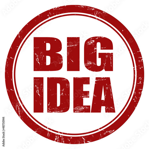 Illustration: Grunge Stempel rot rund BIG IDEA Grunge Stempel rot rund BIG IDEA
