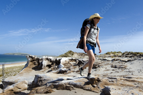 Photo: Young woman hike Young woman hike