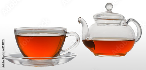 Photo: Cup of tea with teapot Cup of tea with teapot