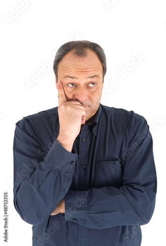 Photo: Nachdenklicher Mann Nachdenklicher Mann