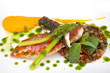 Filets de rouget et légumes de saison