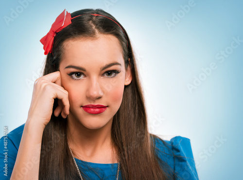Photo: Portrait of a beautiful woman Portrait of a beautiful woman