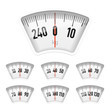 Bathroom scale dial