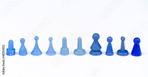 Photo: BLUE MONOPOLY FIGURES ON WHITE BACKGROUND BLUE MONOPOLY FIGURES ON WHITE BACKGROUND