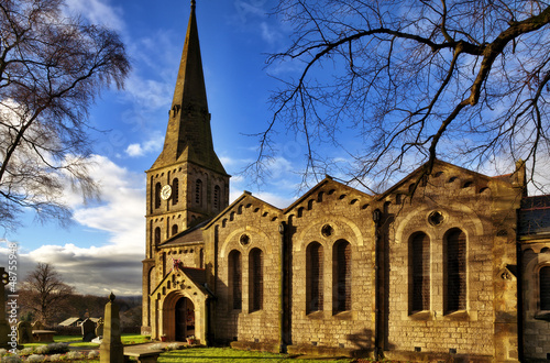 Photo: Landscape view of Christ Church, Chatburn. Landscape view of Christ Church, Chatburn.
