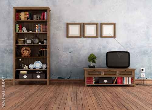 Illustration: Vintage living room Vintage living room