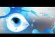 Eye, robot vision digital technology background