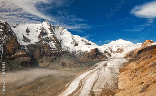 Photo: Grossglockner in Austria - view of mountains and glacier Grossglockner in Austria - view of mountains and glacier
