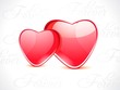 abstract glossy heart shape
