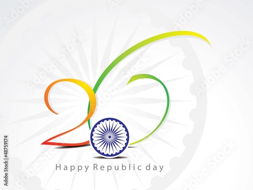 Vector: abstract republic day background with chakra abstract republic day background with chakra
