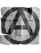 Anarchy sign on old paper.