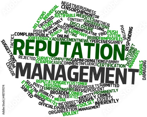 Illustration: Word cloud for Reputation management Word cloud for Reputation management